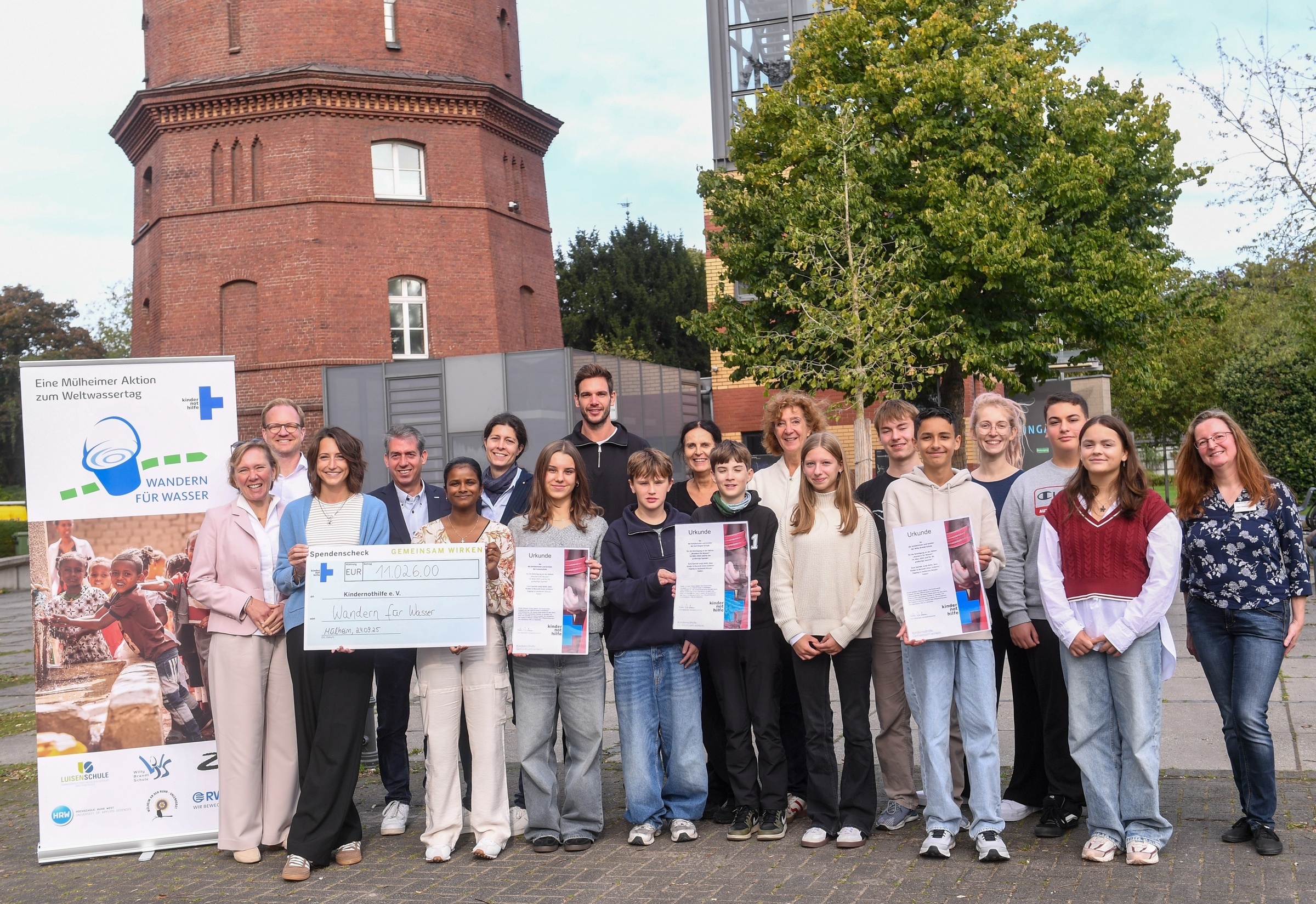 Wandern für Wasser 2025 Scheckübergabe Wandern für Wasser 2025 Scheckübergabe
