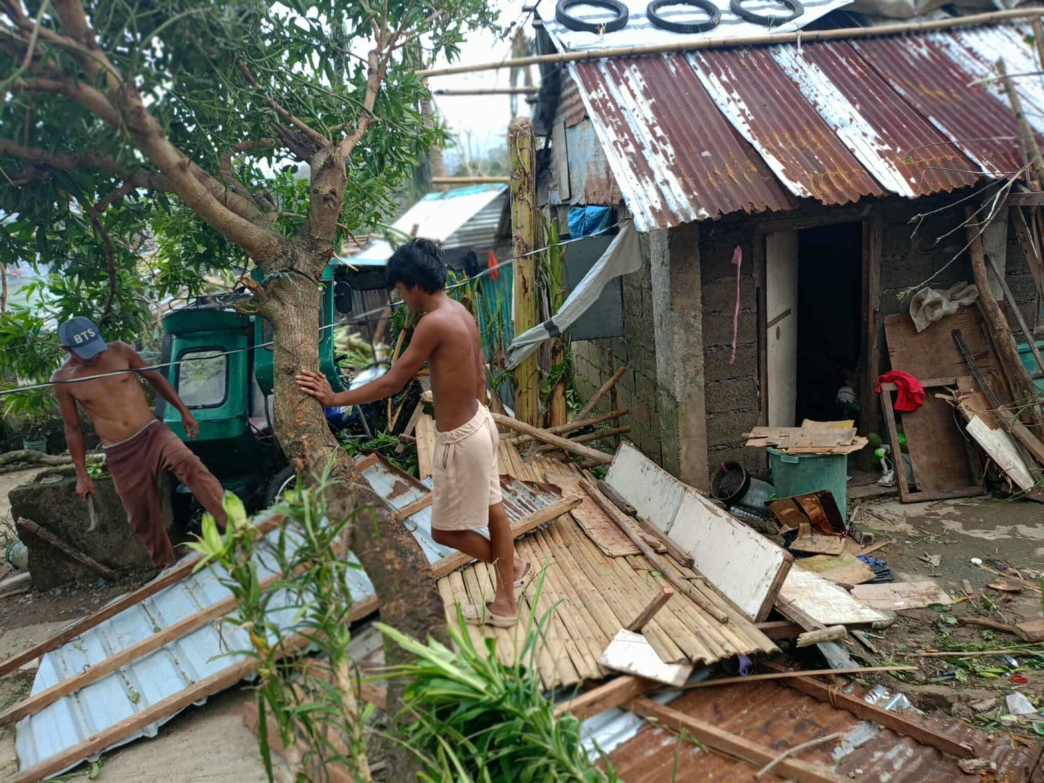 Zerstörte Häuser nach dem Taifun "Kalmaegi" auf den Philippinen, November 2025 (Quelle: BCCD)