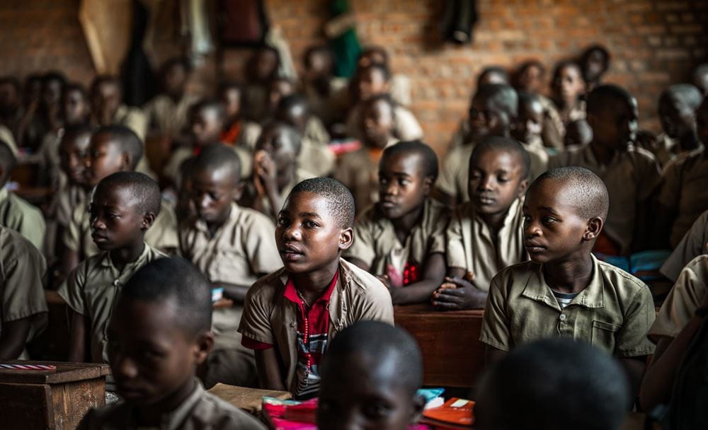 Schüler in einem Klassenraum in Burundi (Quelle: Jakob Studnar) Schüler in einem Klassenraum in Burundi (Quelle: Jakob Studnar)