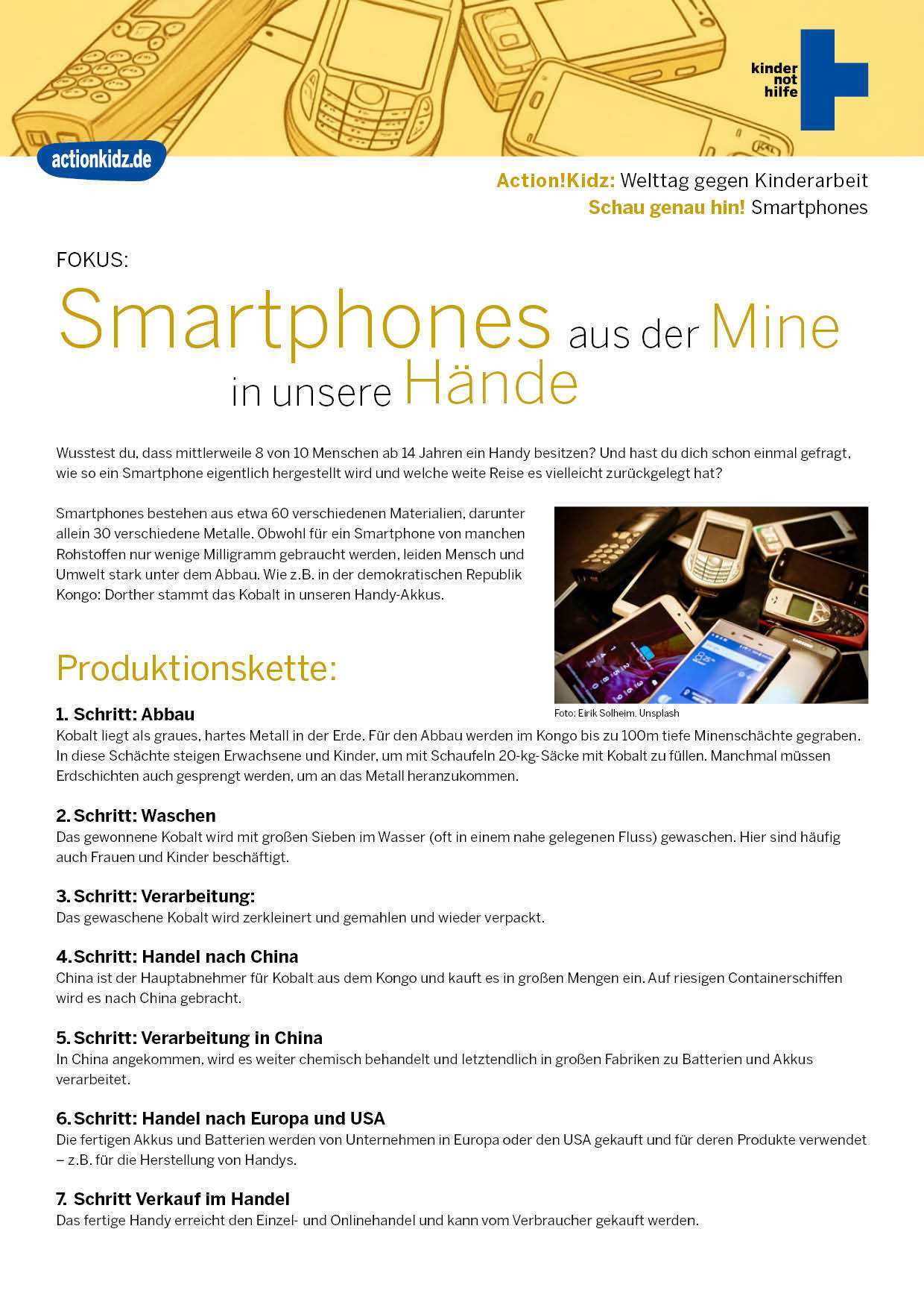 Titelbild: Basisinformationen zur Smartphone-Herstellung