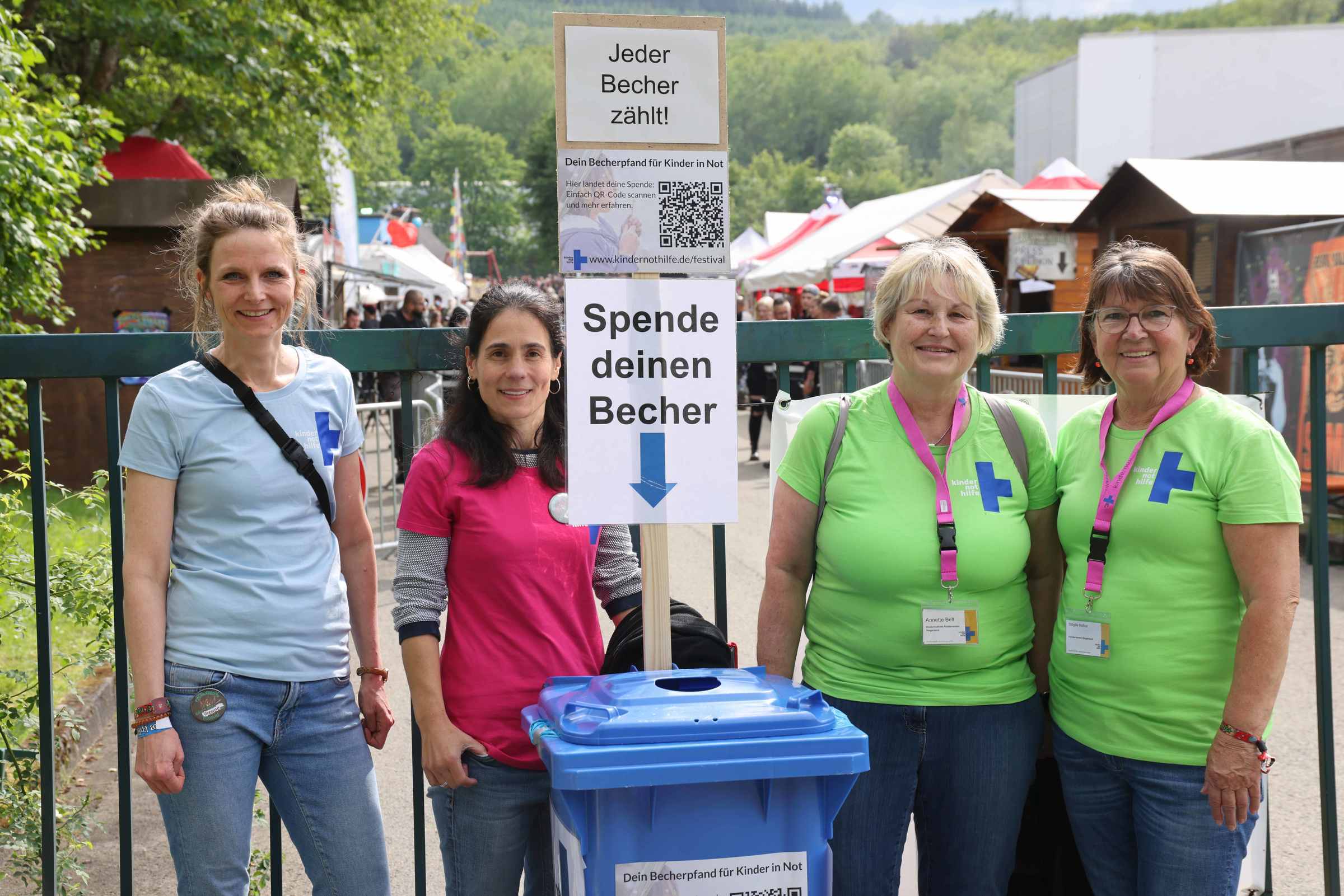 Pfandbecher-Aktion Freak Valley Festival 2024 mit dem Arbeitskreis Siegerland vom 30.05. bis 01.06.2024 in Netphen-Deuz (Quelle: Ludwig Grunewald)