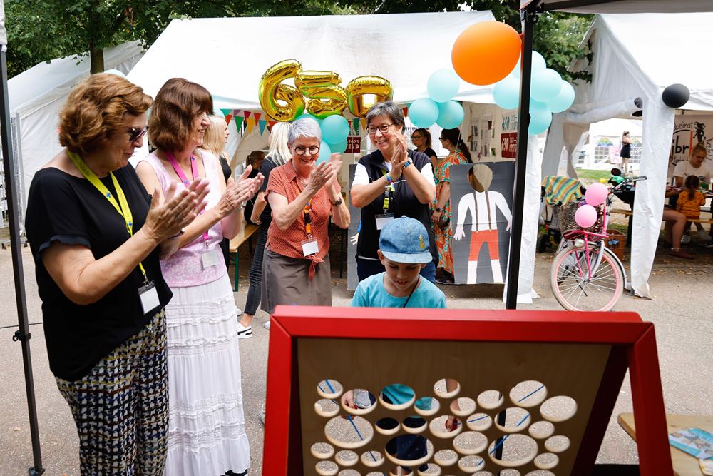 Der Freundeskreis Rhein Ruhr bei der Kinderexpo in Krefeld (Quelle: Ludwig Grunewald)