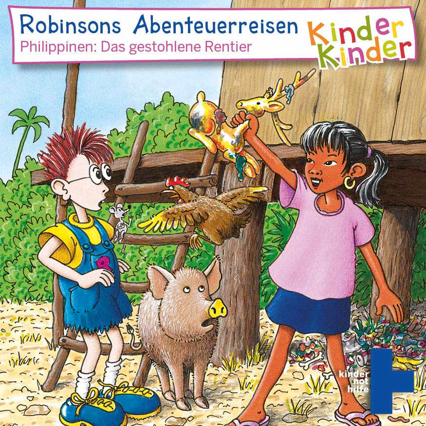 Robinson im Gespräch mit einem Mädchen (Quelle: Kindernothilfe)