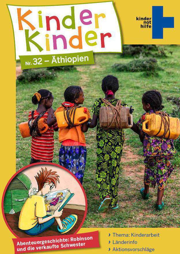 Titelbild der Zeitschrift Kinder, Kinder zu Äthiopien