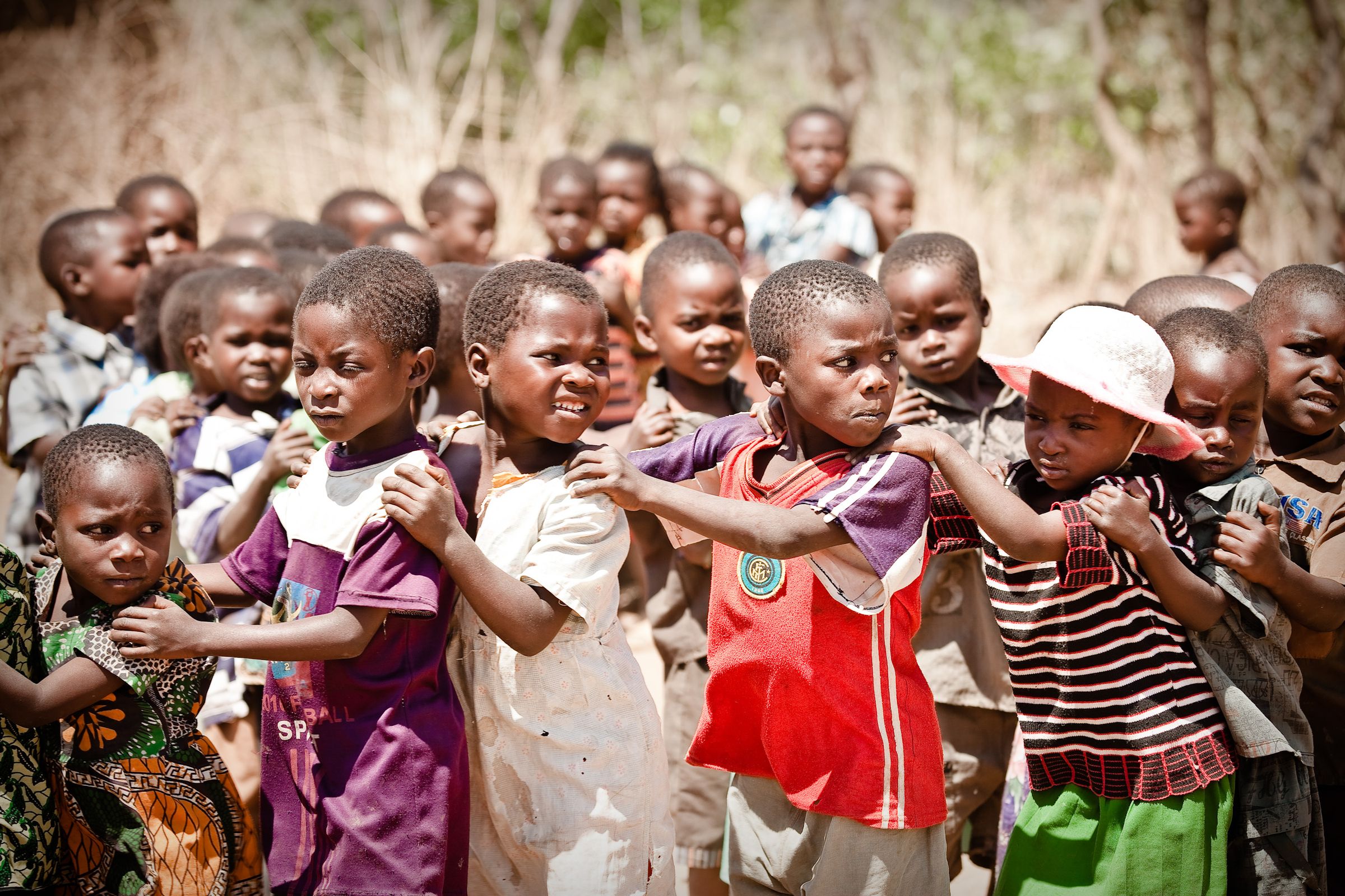 Kinder bei der Gesundheitserziehung in einem Kindergarten in Chimbalu. (Quelle: Jakob Studnar)