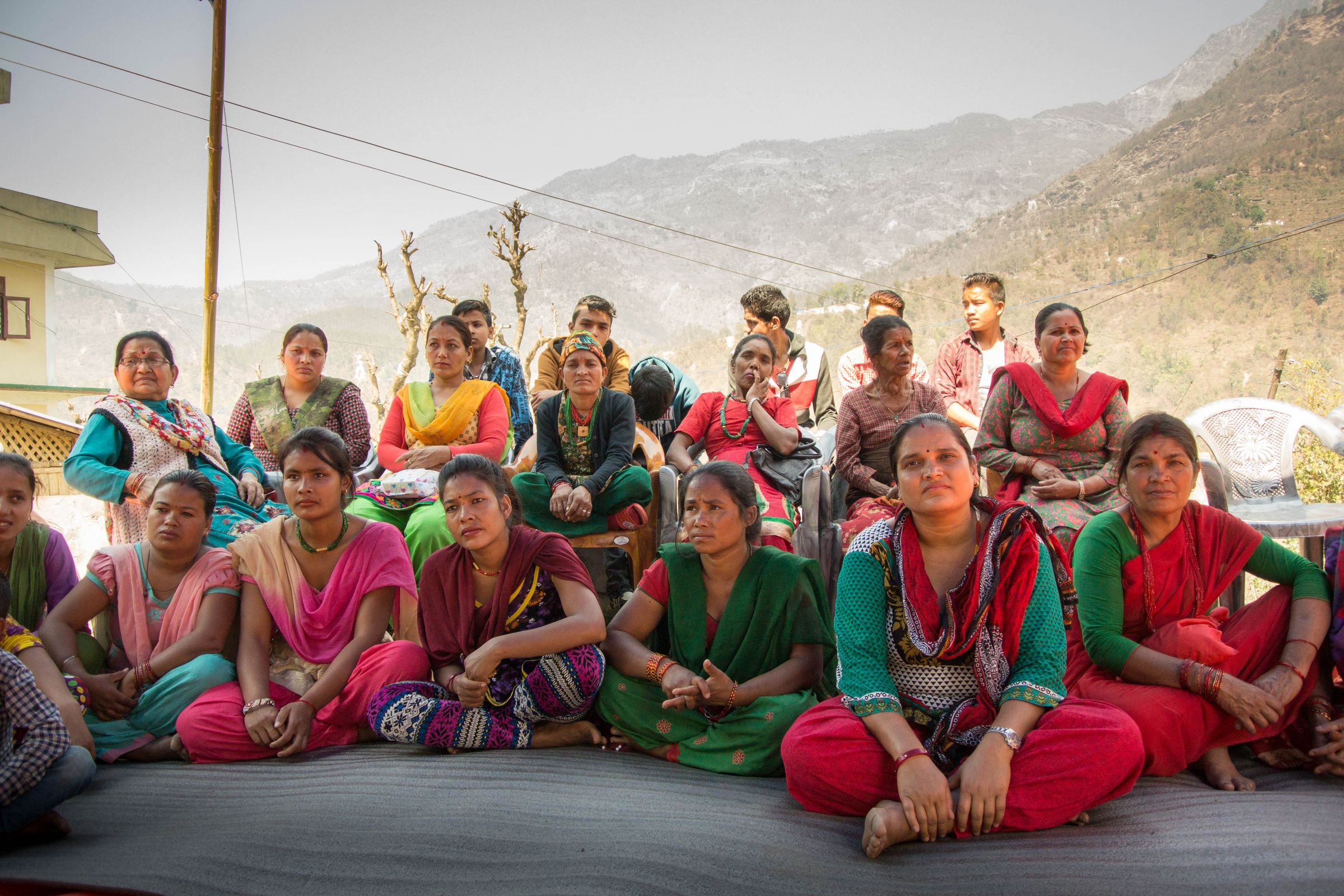 Eine Frauen-Selbsthilfegruppe bei einem ihrer Treffen. (Quelle: Katharina Nickoleit)