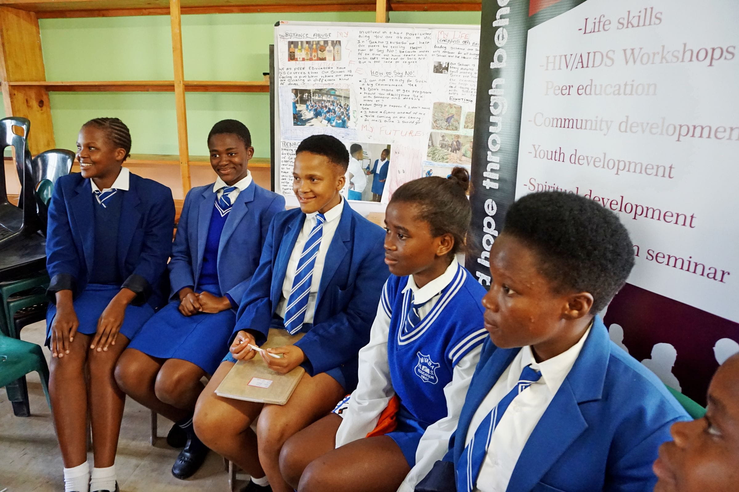 Peer Leader der Mvaba High School in Durban (Bild: Lorenz Töpperwien)