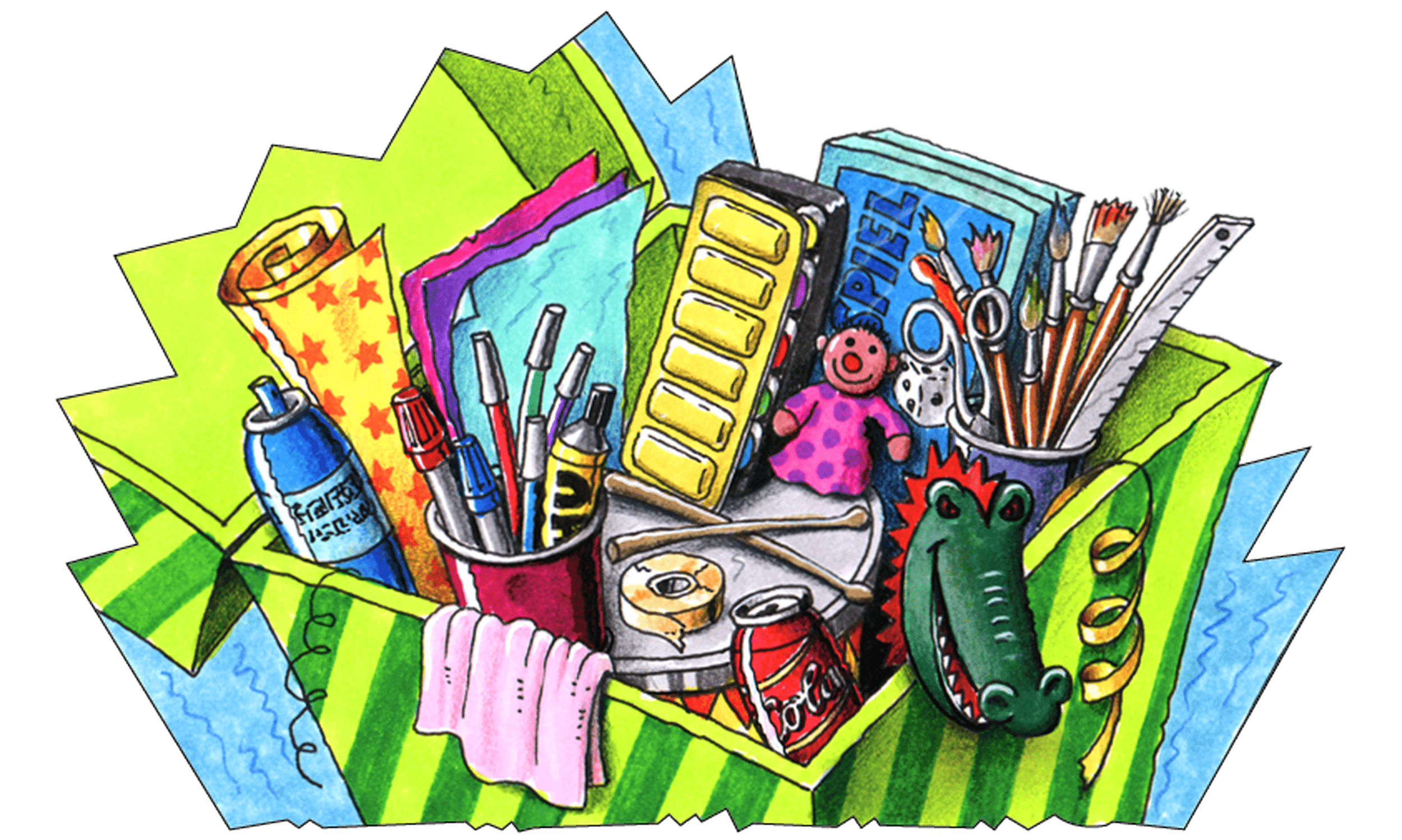 Bastelzubehör (Quelle: Kindernothilfe) Bastelzubehör (Quelle: Kindernothilfe)