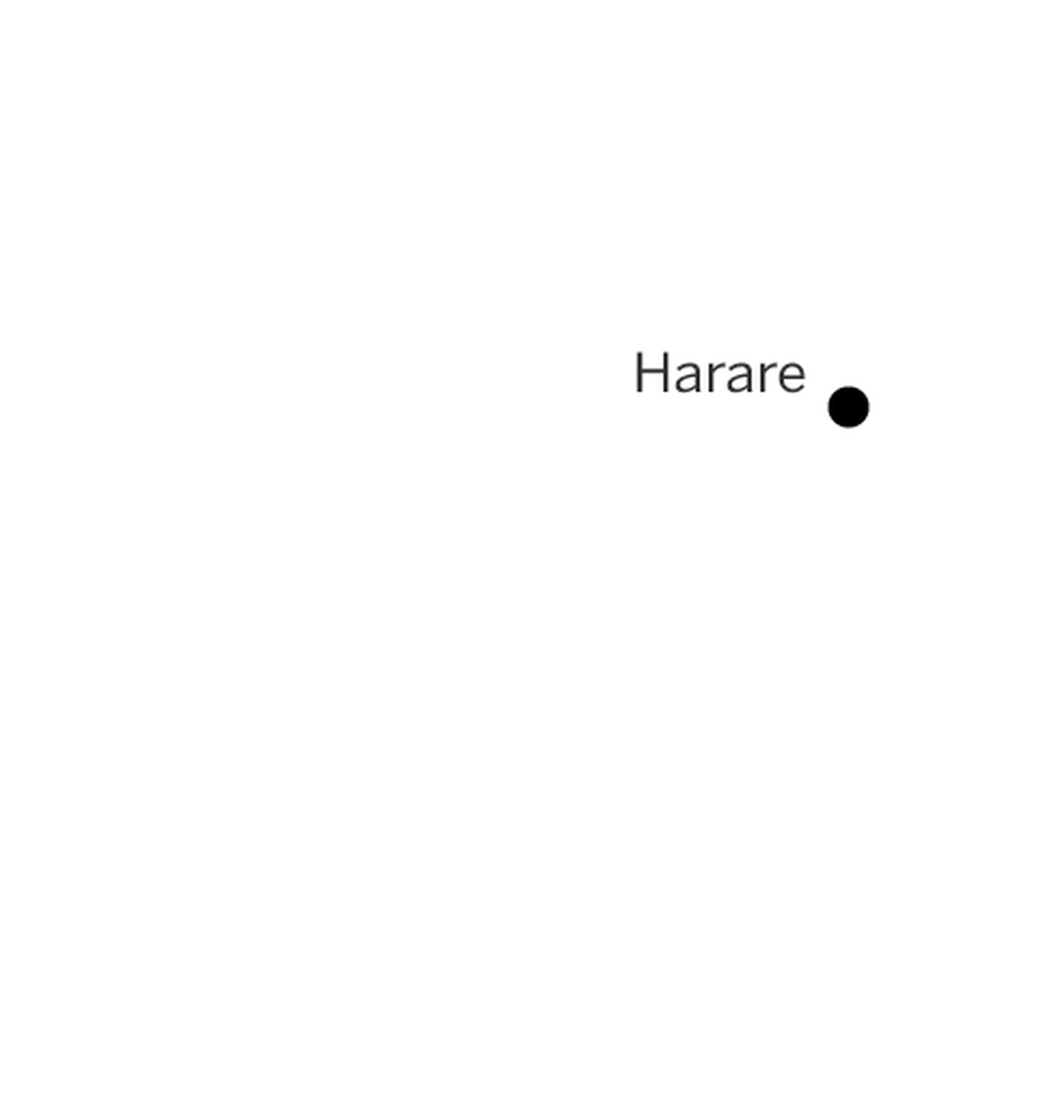 Karte von Simbabwe