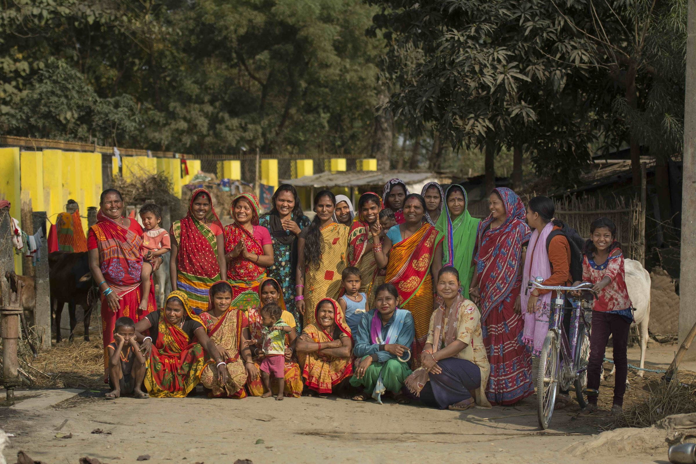 Gruppenbild der Frauenselbsthilfegruppe in Nepal