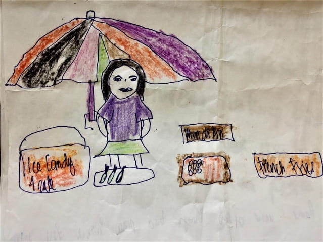 gemaltes Bild von Maria gemaltes Bild von Maria