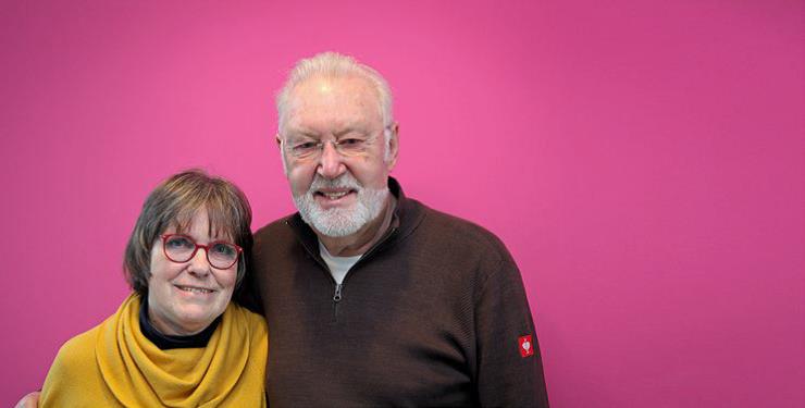 Stifter Jürgen Dresel mit seiner Frau