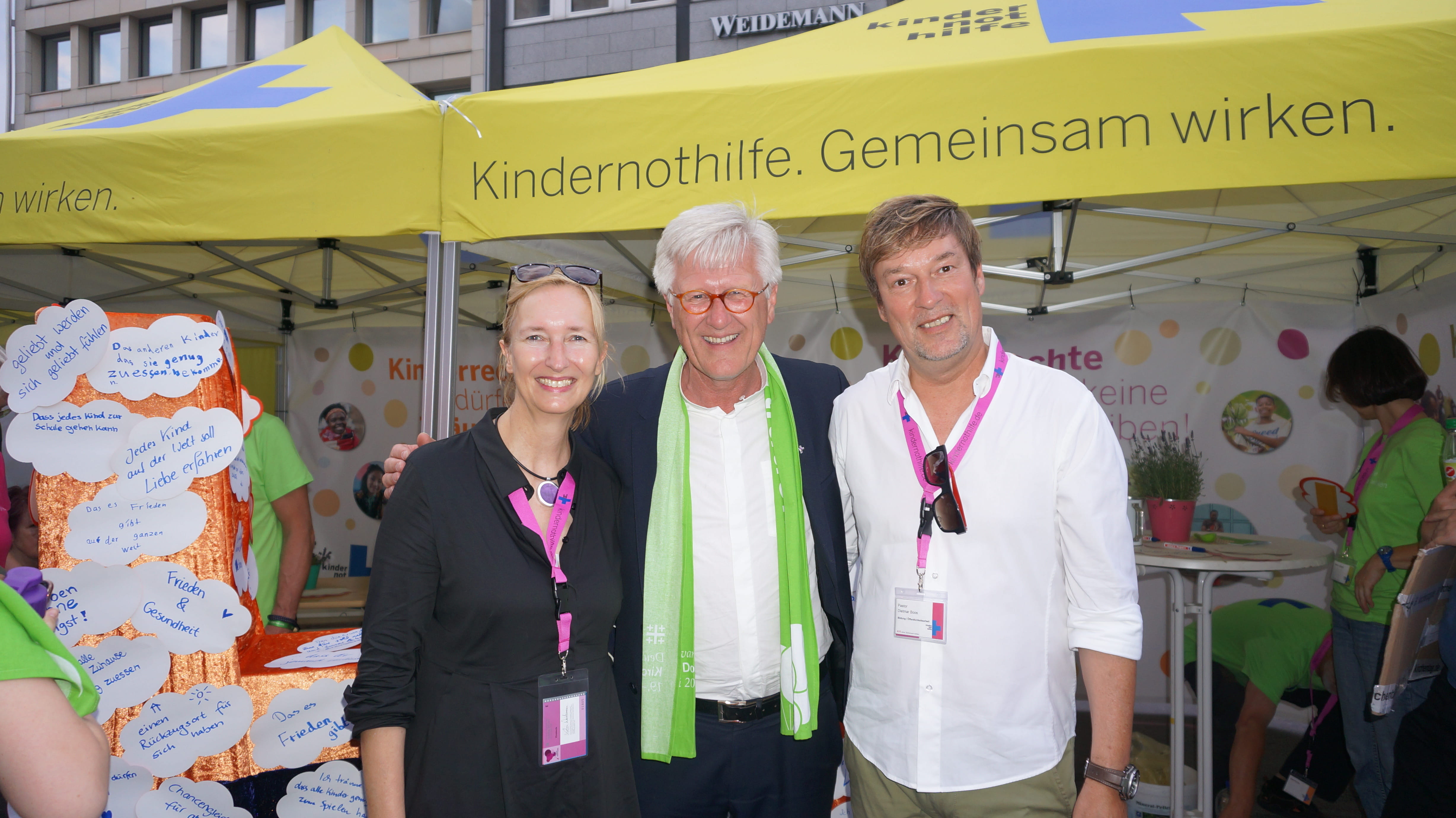 Katrin Weidemann und Dietmar Boos beim Kirchentag