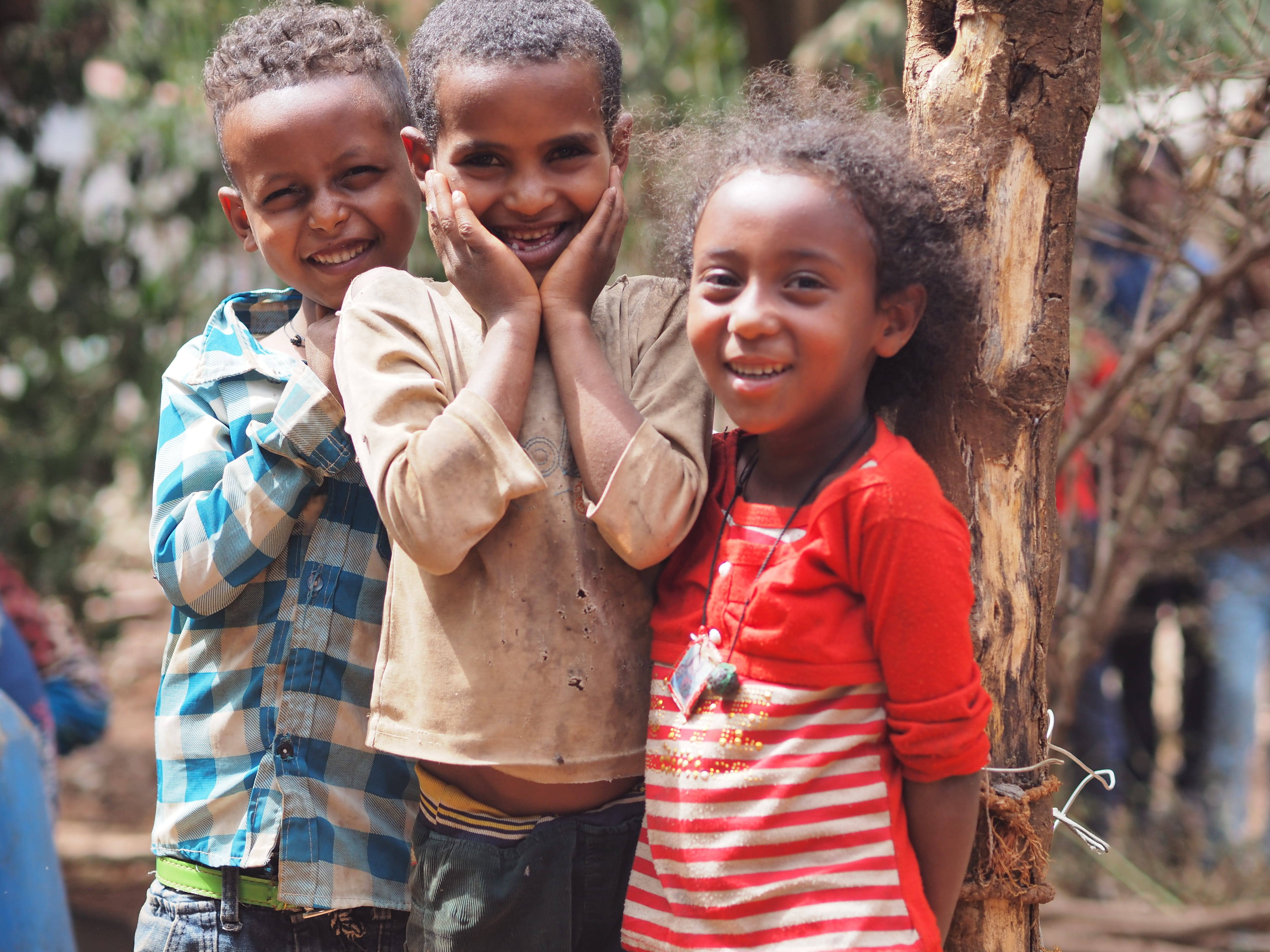 Lachende Kinder in Äthiopien (Quelle: Malte Pfau)