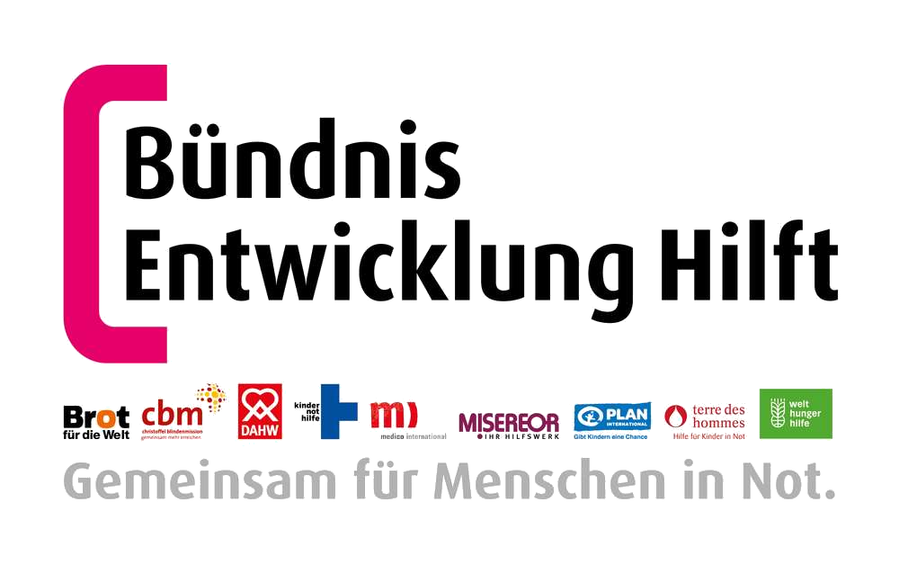 Logo des Bündnis Entwicklung hilft (Quelle: Bündnis Entwicklung Hilft)