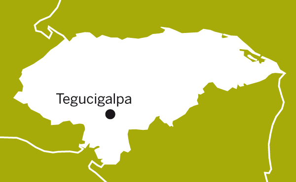 Landkarte Honduras (Quelle: Angela Richter)
