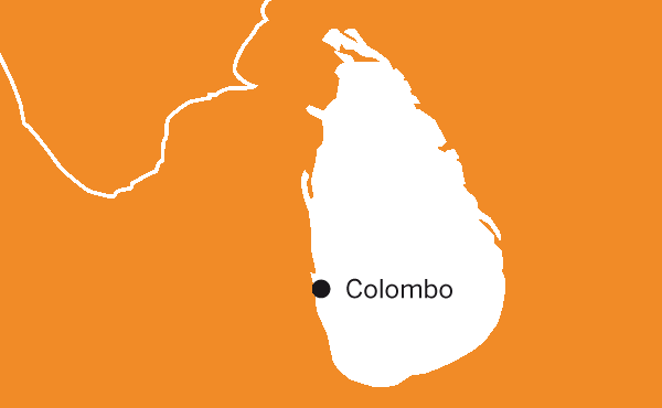 Landkarte Sri Lanka (Quelle: Angela Richter)