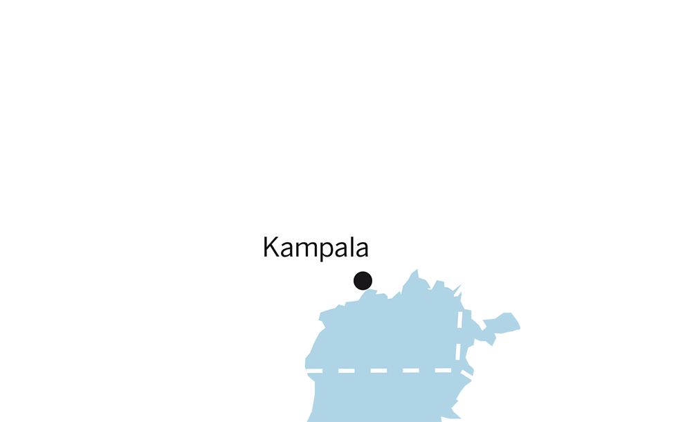 Landkarte von Uganda (Quelle: Angela Richter)