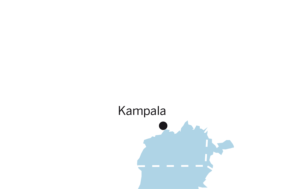 Landkarte von Uganda (Quelle: Angela Richter) Landkarte von Uganda (Quelle: Angela Richter)