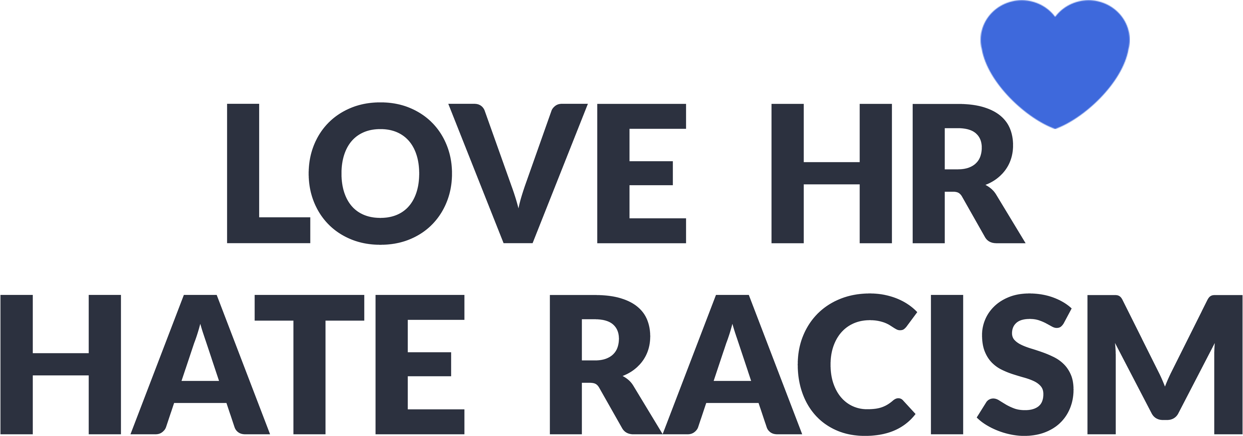 Logo der Initiative "Love HR Hate Racism"
