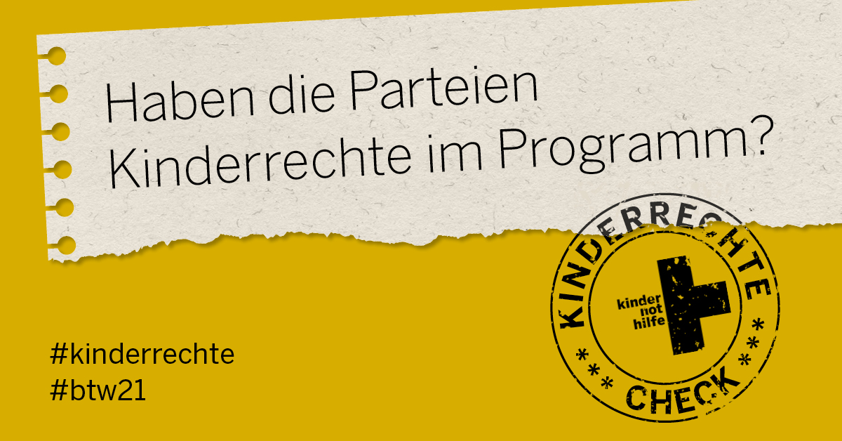 Der Kinderrechte-Check zur Bundestagswahl 2021 (Quelle: Sigi Reiss)