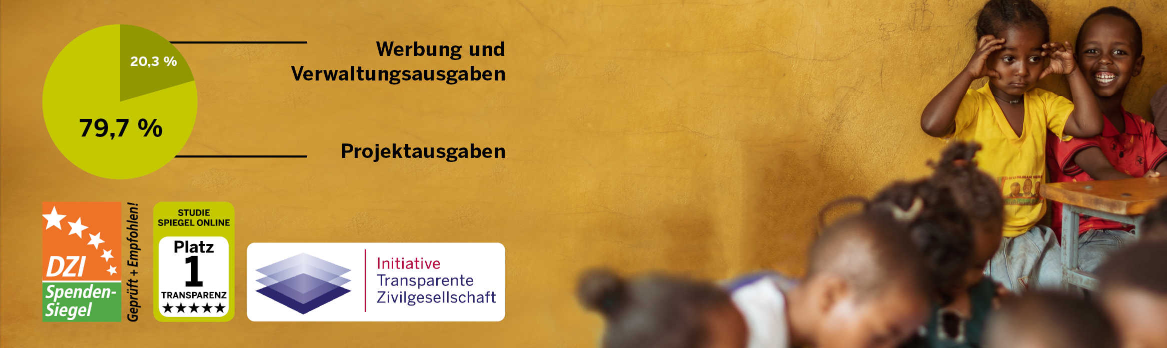 Das Verhältnis von Werbung und Verwaltungsausgaben (Quelle: Kindernothilfe) Das Verhältnis von Werbung und Verwaltungsausgaben (Quelle: Kindernothilfe)